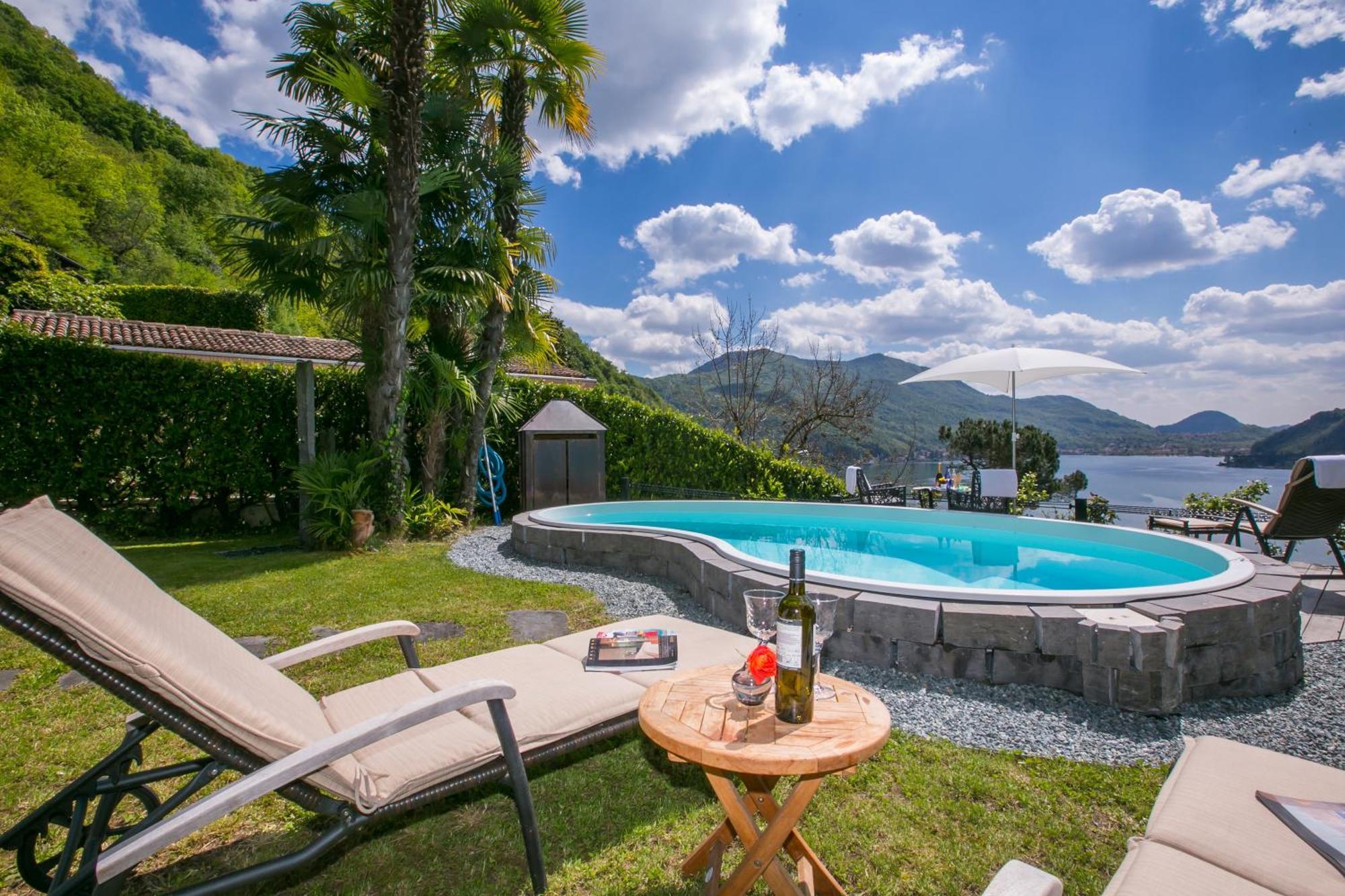 Morcote Magic View Villa Exterior foto