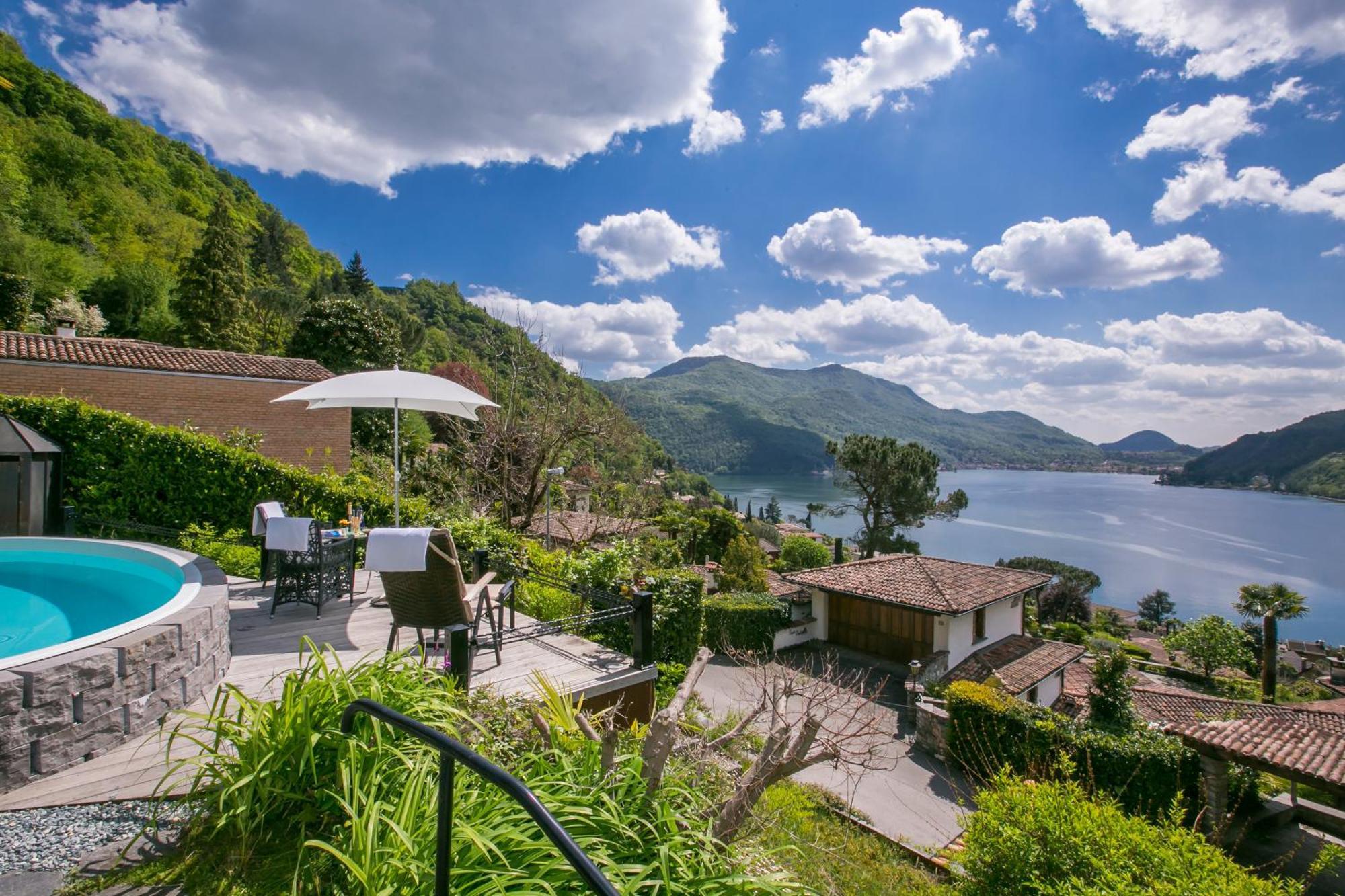Morcote Magic View Villa Exterior foto