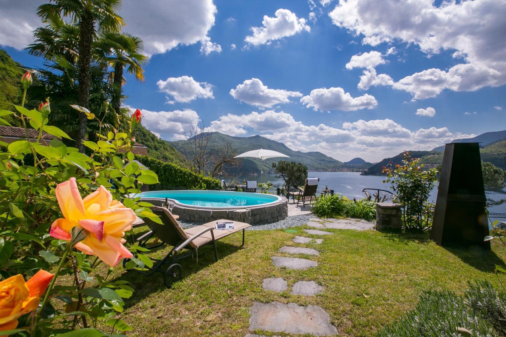 Morcote Magic View Villa Exterior foto