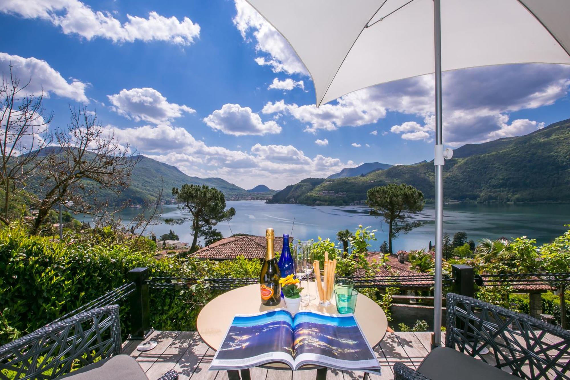 Morcote Magic View Villa Exterior foto